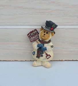 Boyd's Bears & Friends BEARWEAR Pin Brooch Bear Snowman Christmas Winter